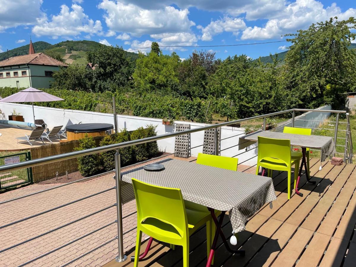 Alsacebnb - Gite 12 Personnes Dans Le Vignoble - Piscine Privee & Spa Ammerschwihr Kültér fotó