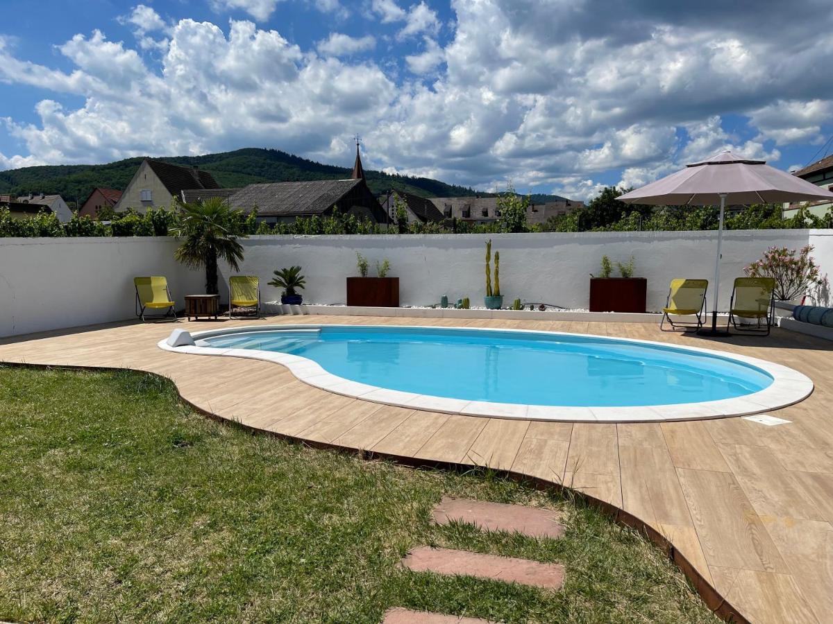 Alsacebnb - Gite 12 Personnes Dans Le Vignoble - Piscine Privee & Spa Ammerschwihr Kültér fotó